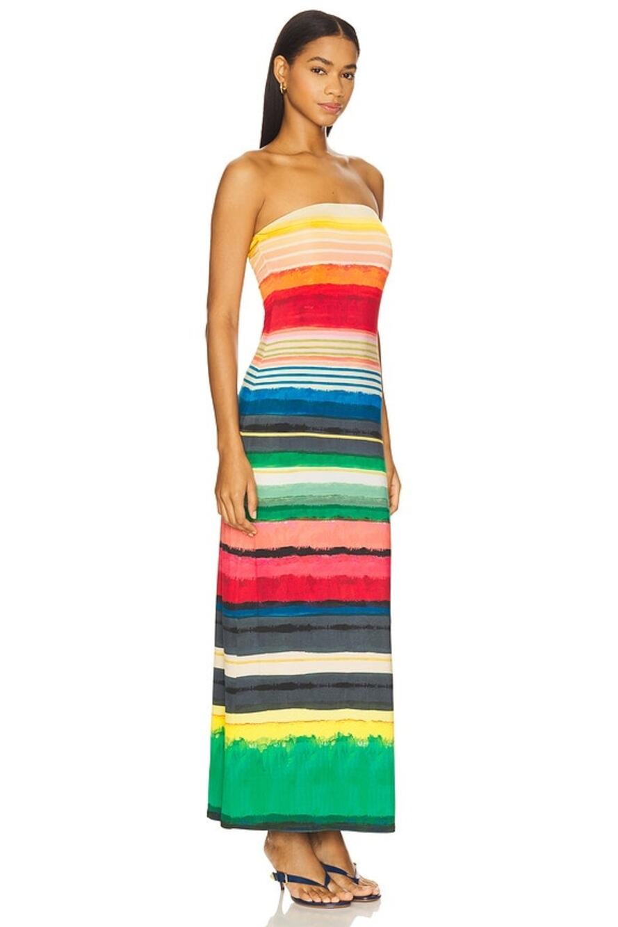 Alice + Olivia Delora Maxi Dress 2 Rainbow Reef Resort Vacation Cruise Beach